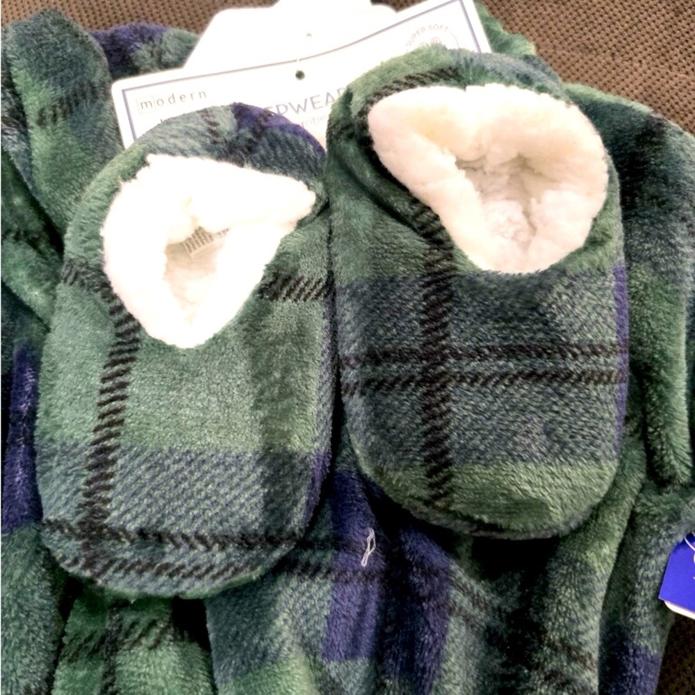 Luz Plush Robe & Slipper 3T